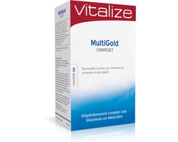 Vitalize MultiGold Compleet 60 tabletten | De absolute nummer 1 Multivitamine - Alle benodigde vitaminen, B-vitaminen in de actieve vorm, mineralen, spoorelementen en bio-actieve stoffen