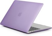 Lunso - Geschikt voor MacBook Pro 13 inch hoes (2016-2019) - bescherm case - Mat Paars