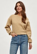 Minus Lupi Knit Pullover Truien & vesten Dames - Sweater - Hoodie - Vest- Zand - Maat XL