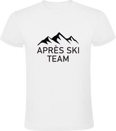 Aprés ski team Heren T-shirt | Skien | wintersport | Wit