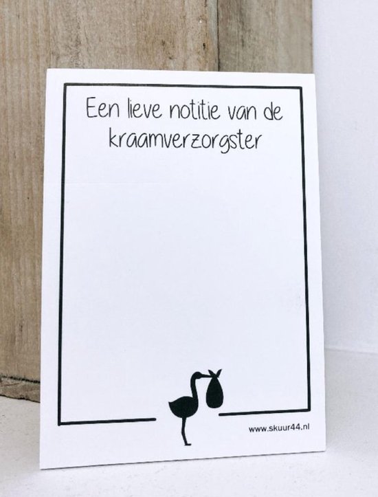 Notitieboekje kraamverzorgster