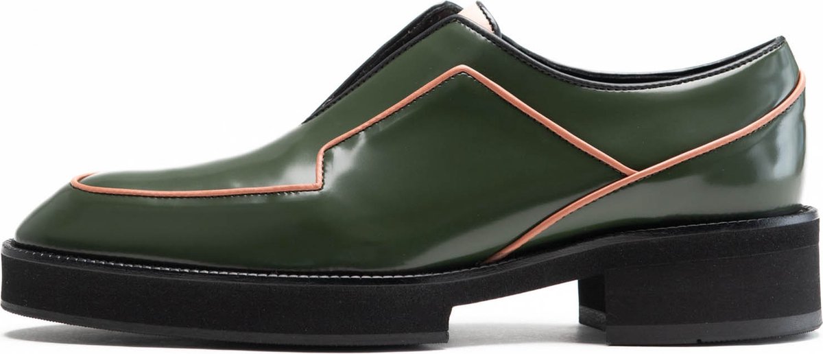 L'EDGE - Isep Green - Groen geklede schoen 40
