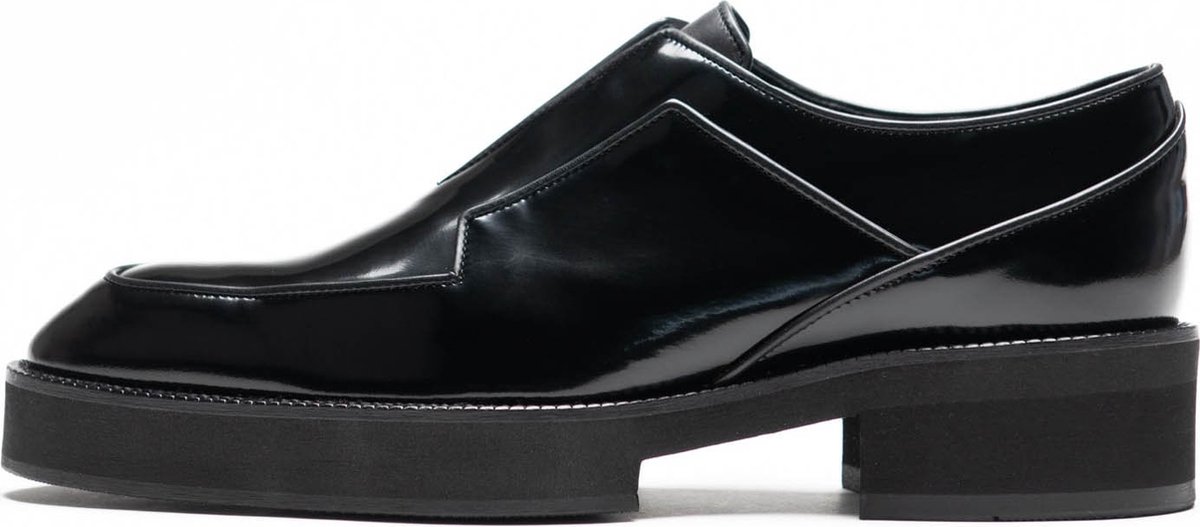 L'EDGE - Isep Black - Zwart geklede schoen 46