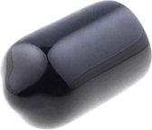 Omsteekdop - 7.6mm - PVC - Niet krimpend - Zwart - 10 stuks