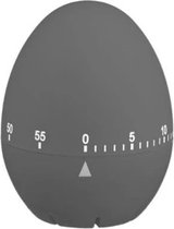 5five Egg Timer - Rouge ou Grijs - Plastique - 6 x 7,2 cm