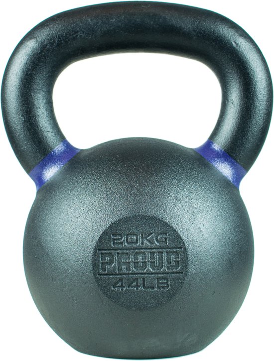 Kettlebell 20 kg Gietijzer Zwart