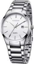 Curren - Jongens - Horloge - 52 mm - Zilverkleurig/Wit