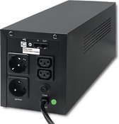 Qoltec ononderbroken stroomvoorziening | Monoliet | 1200 VA | 720W | LCD-scherm | USB.