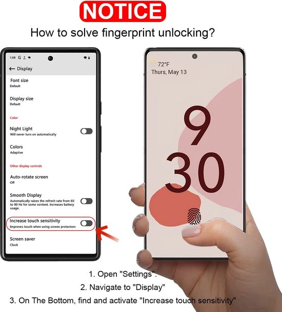 Protecteur d'écran 5x Convient pour Google Pixel 6 - protecteur d'écran - verre - protection - verre de protection - ZT Accessoires