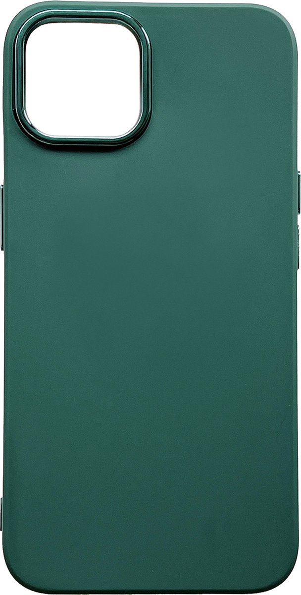 Casemania Hoesje Geschikt voor Apple iPhone 14 - Groen - Shockproof Siliconen Back Cover