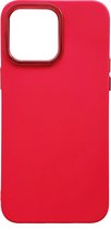 Casemania Hoesje Geschikt voor Apple iPhone 14 Pro Max Rood - Shockproof Siliconen Back Cover