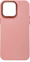 Casemania Hoesje Geschikt voor Apple iPhone 14 Pro Roze - Shockproof Siliconen Back Cover