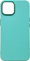 Casemania Hoesje Geschikt voor Apple iPhone 14 Plus Turquoise - Shockproof Siliconen Back Cover