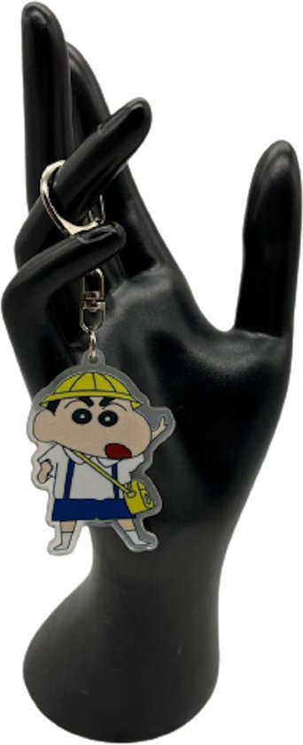 Foto: Crayon shin chan chin chan sleutelhanger padvinder blotebillenboogie problemen maken daar houdt ie van