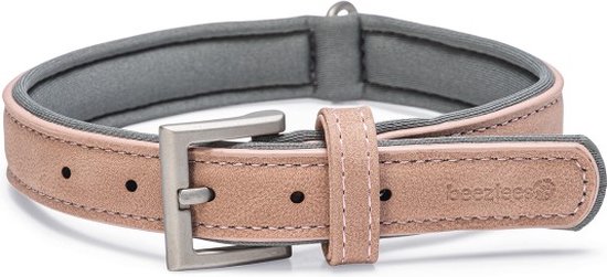 Foto: Beeztees balacron ax honden halsband kunstleer roze nekomvang van tot x breedte 36 44 cm x 20 mm