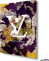 Luxe Canvas Schilderij Louis Flower | 40x60 | Woonkamer | Slaapkamer | Kantoor | Muziek | Design | Art | Modern | ** 4CM DIK! 3D EFFECT**