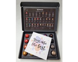 Koffie Proeverij Pakket 20 stuks verschillende smaken met Mystery Card 'You are the Best' met persoonlijke (video) boodschap | Verjaardag | Sinterklaas | Kerstpakket | Vaderdag | Moederdag | Jubileum | Valentijnsdag