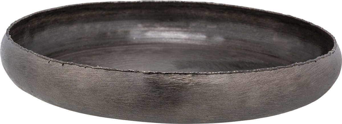 Cosy @Home Decoratieschaal / Kaarsenplateau Brushed Zwart ø 43 cm