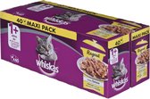 Whiskas Katten natvoer, ragout van gevogelte in gelei, 1+, multipack (40x85g), 3.4 kg