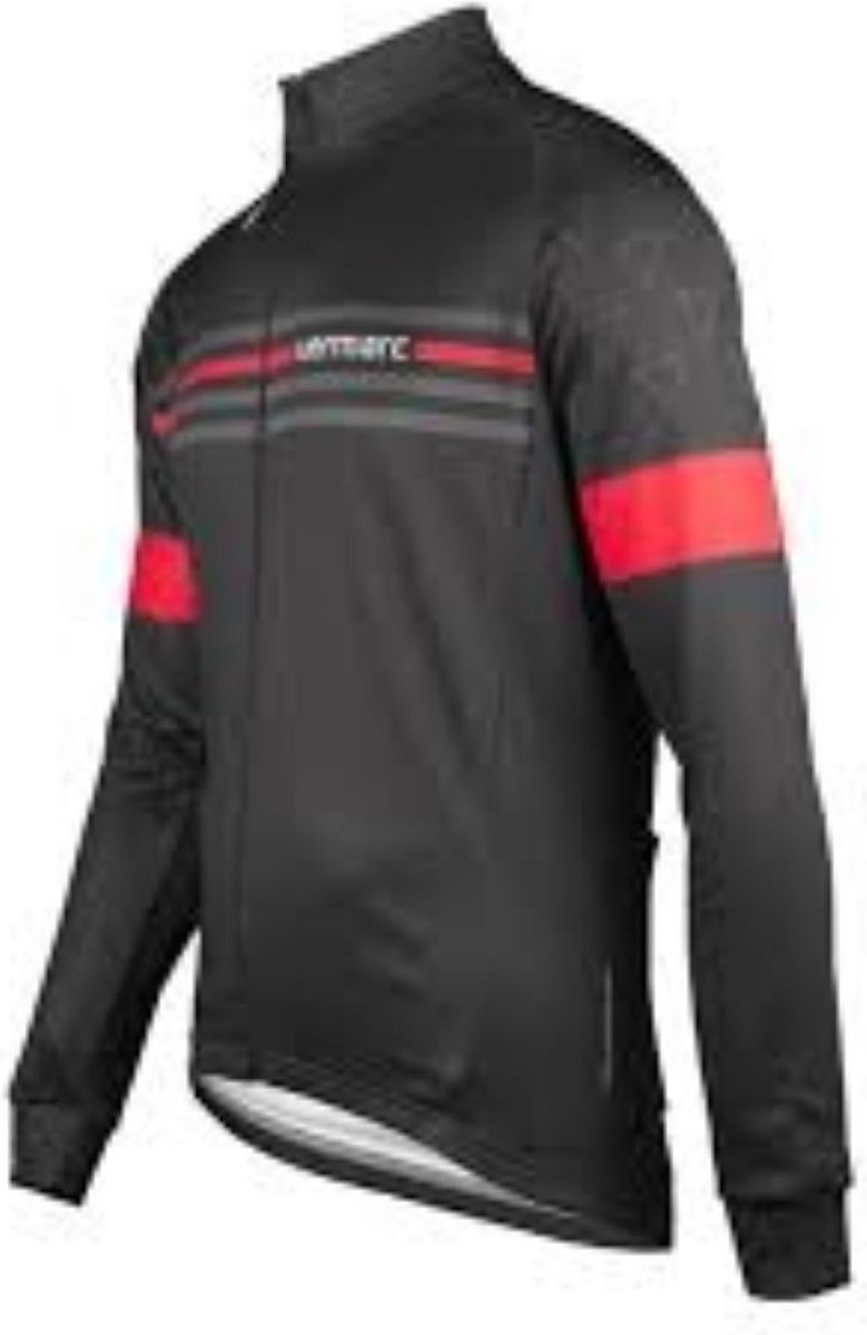 VERMARC ATTACO FIETSSHIRT LANGE MOUWEN HEREN ROOD/ZWART Maat 6XL
