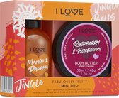 I Love Delicious - Fabulously fruity - bad & douchegel - body butter - Cadeauset