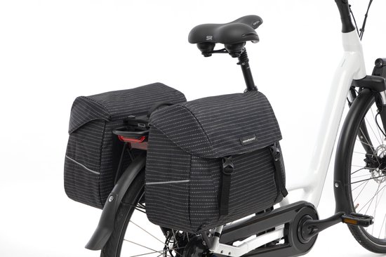 New Looxs Joli Double Nomi Dubbele Fietstas MIK - 37 liter - Zwart van New Looxs — afbeelding 3