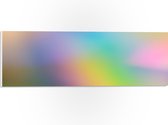 WallClassics - PVC Schuimplaat - Vervaagde Pastelkleuren - 60x20 cm Foto op PVC Schuimplaat (Met Ophangsysteem)