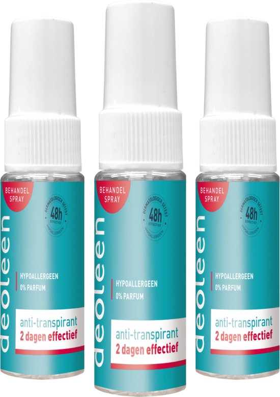Zinloos kalkoen Ontspannend Deoleen Deodorant - Spray - 3 Stuk - 0% Parfum - Hypoallergeen -  Bestrijdt... | bol.com