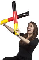 Repus - Opblaasbare Cheering Sticks - België - Inflatable Clapper Sticks - Set van 2 stuks - Belgium - Belgique - Voetbal - Rode Duivels - Support België