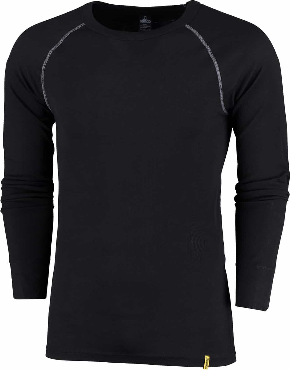 NOMAD® Lichtgewicht Thermoshirt Heren - Lange mouwen - L - Naadloze afwerking - Droog & Warm