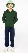 K477 - Kindersweater met capuchon Unisex, kleur Forest Groen, maat 8/10 jaar