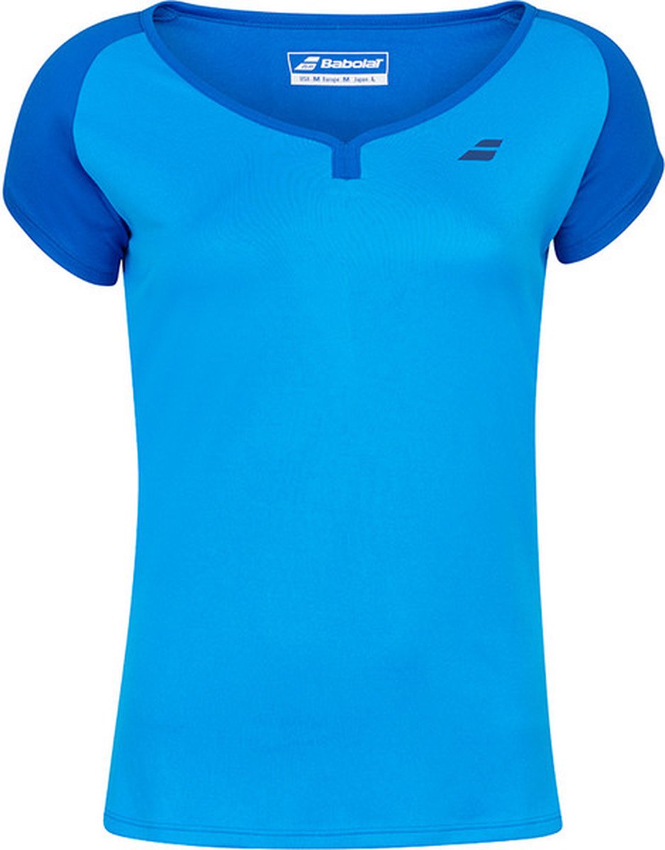 Babolat Play Cap Sleeve Top - sportshirts - Blue - Vrouwen