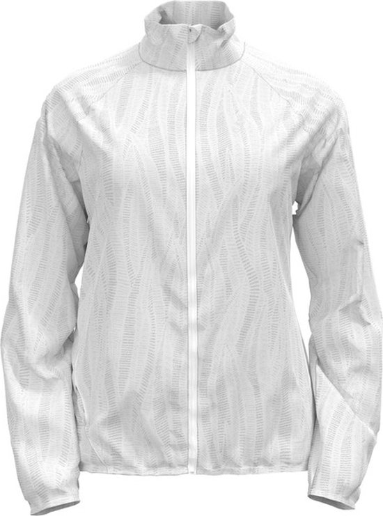 Odlo Zeroweight Print Jacket Dames - sportjas - wit/zwart - Vrouwen
