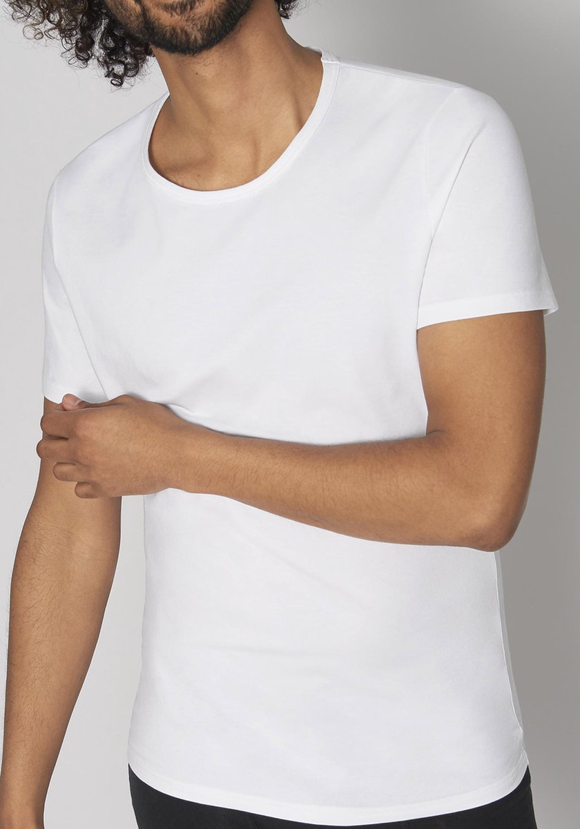 Sloggi Go Shirt Canottiera Uomo - Cotone Biologico Con Lycra, Taglio Slim Fit, Girocollo - Foto 14