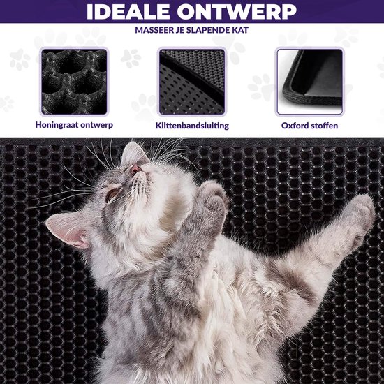 Alveolet kattenbakmat - 2 kleuren