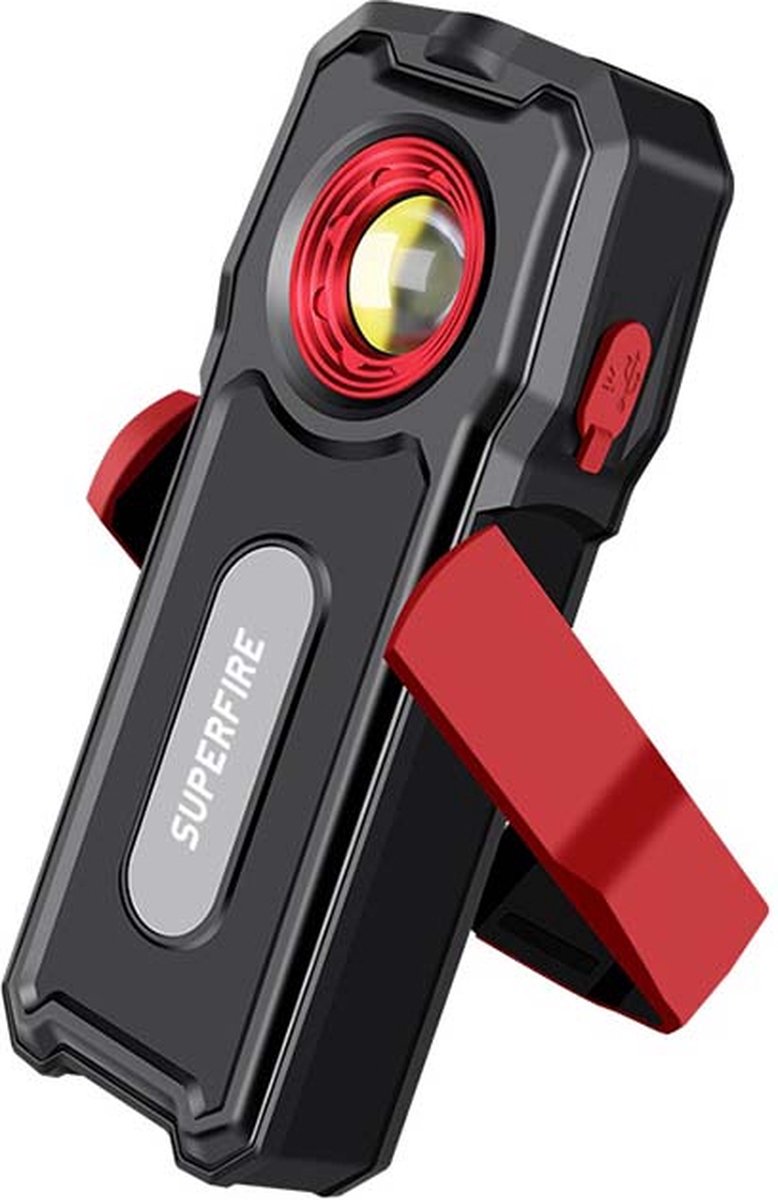Werklamp. Werkplaats zaklamp Superfire G18-S, 500lm, USB