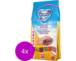 4x Renske Super Premium Puppy Hondenvoer Kip & Lam 2 kg