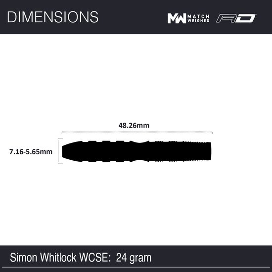 Winmau Simon Whitlock World Cup SE 90% - Dartpijlen van Merkloos — afbeelding 3