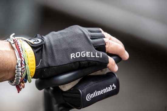 Rogelli Core Fietshandschoenen Zomer - Wielrenhandschoenen Heren - Handschoenen met Padding - Zwart - Maat XL van Merkloos — afbeelding 4