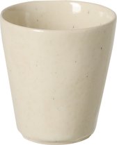 Costa Nova - vaisselle - tasse sans oreille Lagoa crème - 0- faïence - lot de 8 - H 10 cm