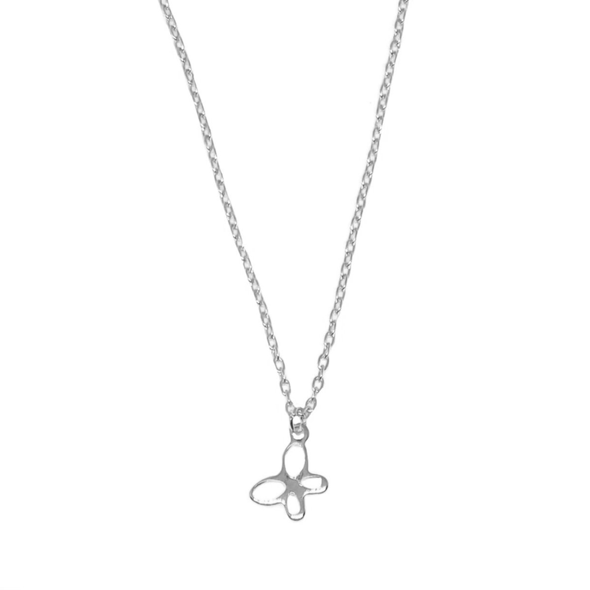 Butterfly necklace - silver
