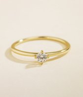 Rebelle Amsterdam - valentijn cadeautje voor haar - gouden ring - diamanten ring - ring met steen - dames