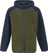 Color Kids - Fleece jas met capuchon voor kinderen - Dark Olive - maat 164cm