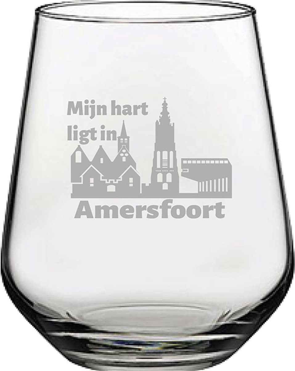 Gegraveerde Drinkglas 42,5cl Amersfoort