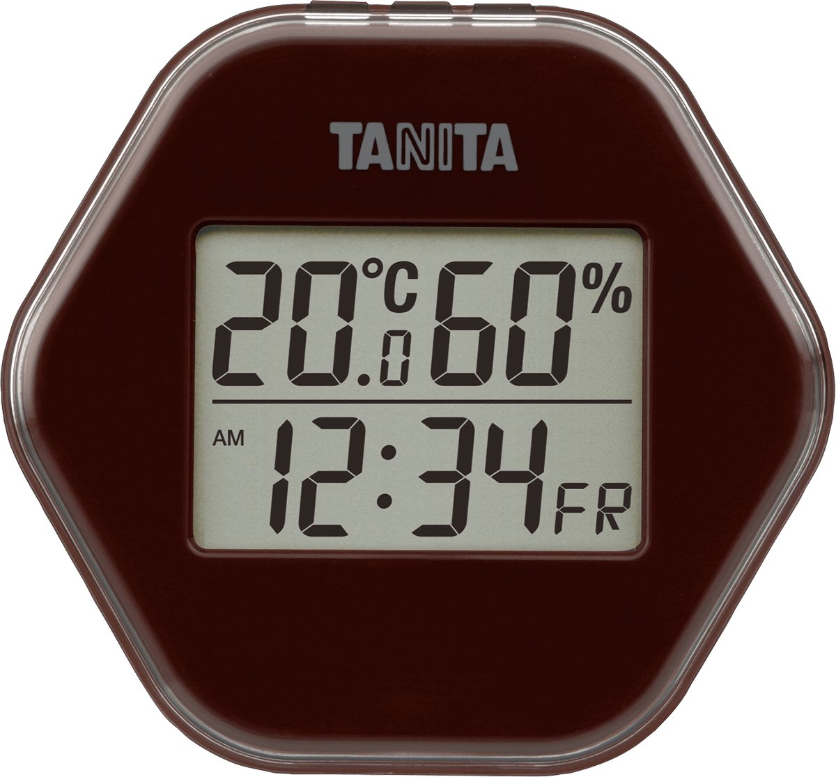 TANITA TT-573 Compacte hygrometer - temperatuurmeter - magneet - klok - Japanse nauwkeurigheid technologie