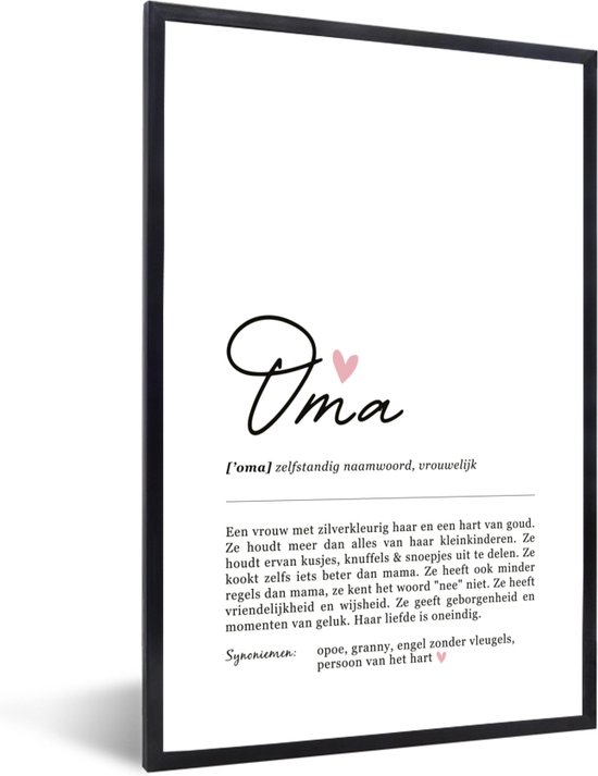 PosterMonkey Poster Betekenis Oma Cadeau Voor Haar Cadeau PosterMonkey Poster Betekenis Oma Cadeau Voor Haar Cadeau