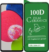 Samsung Galaxy A71 Screenprotector Folie Anti-Shock 100D HD Explosion-proof Ceramics Protector Film -1 STUK