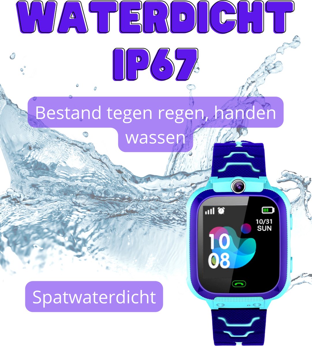 LUXXOZ Smartwatch Kinderen GPS horloge kind GPS Tracker Kind