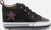 Baby | Eerste stapschoenen | Meisjes | Brown Black Dots | Leer | Shoesme | Maat 20