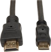Tripp Lite 10ft, HDMI - Mini HDMI HDMI kabel 3,05 m HDMI Type C (Mini) HDMI Type A (Standaard) Zwart